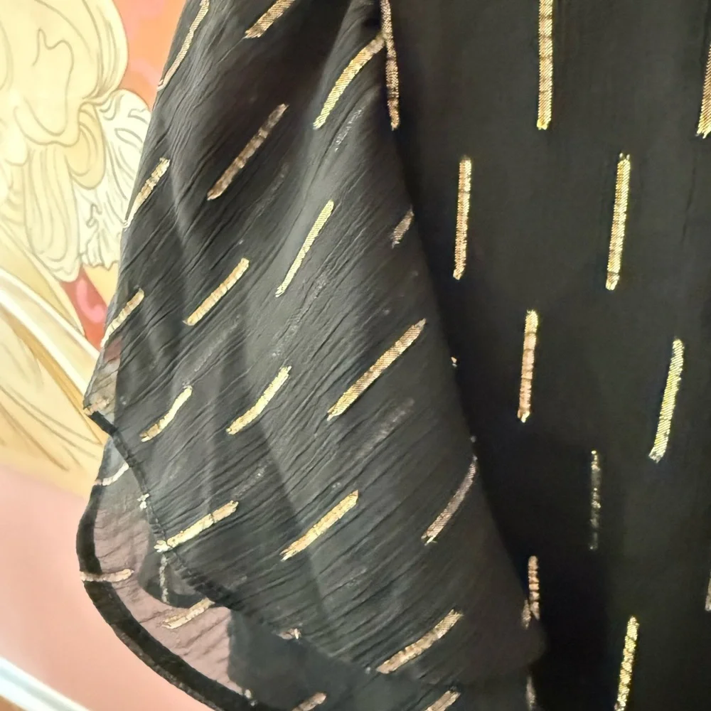 MSK Black Mini Dress with Metallic Accents - Picture 5 of 5